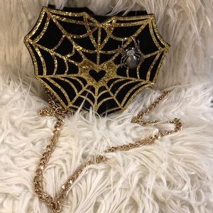 Betsey Johnson Spider Web Crossbody Bag